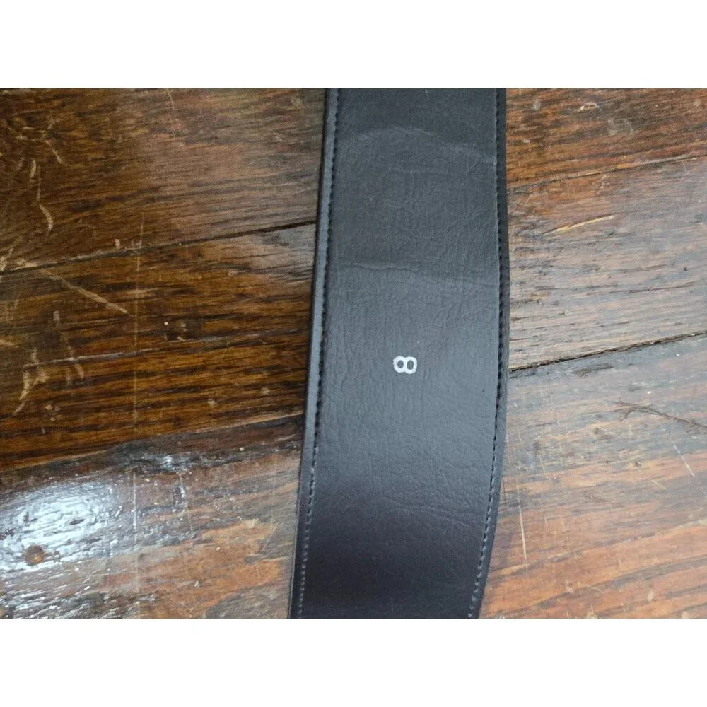 Vintage Black Chunky Bronze Belt - Picture 7 of 14